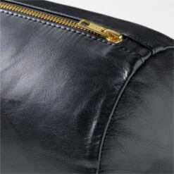 Bolster Black Leather Throw Pillow 24" 4 Bolster Black Leather Throw Pillow 24" -Optimal Furniture Store BolsterLeatherBlackPillowAVSSF22