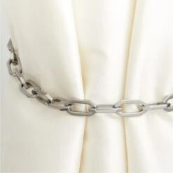 Bolt Polished Nickel Chain Curtain Tieback -Optimal Furniture Store BoltPldNklDrpryTiebackChnAVSHF23 1