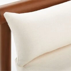 Bonelli Teak Outdoor Sofa With Ivory Sunbrella® Cushions -Optimal Furniture Store BonelliSofaAVSSS23