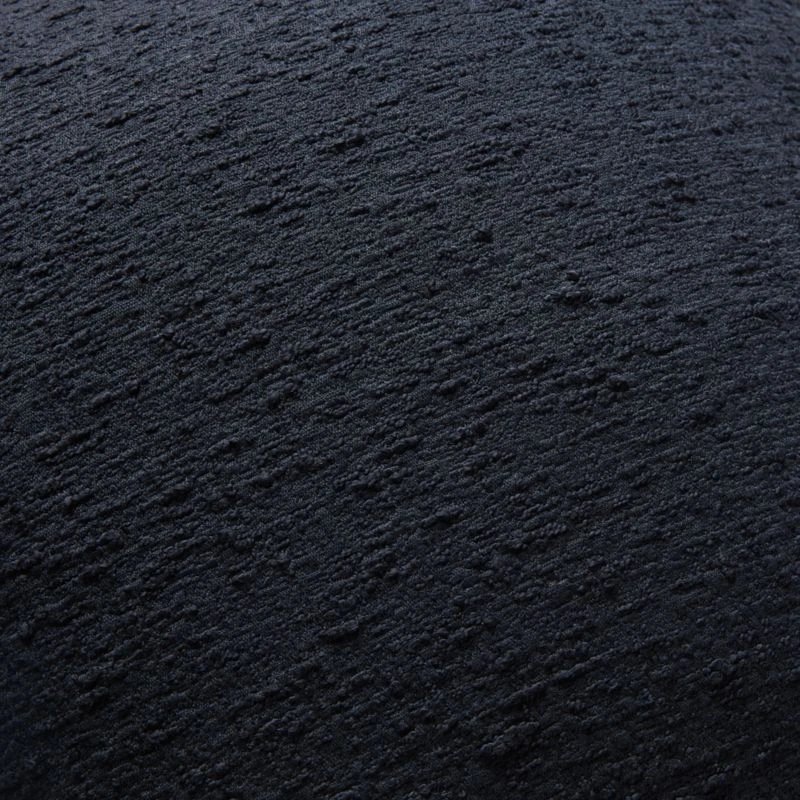 Black Boucle Throw Pillow With Down-Alternative Insert 48''x12'' 2 Black Boucle Throw Pillow With Down-Alternative Insert 48''x12'' - Image 2