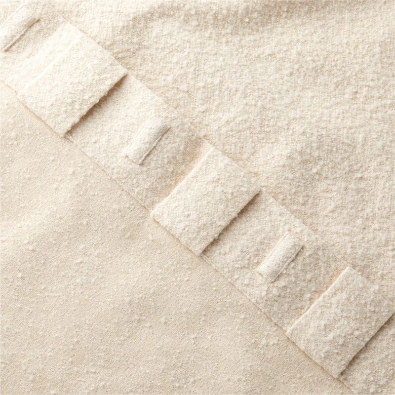 Ivory Boucle Window Curtain Panel 48''x84'' 5 Ivory Boucle Window Curtain Panel 48''x84'' - Image 5