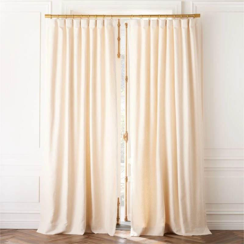 Ivory Boucle Window Curtain Panel 48''x84'' 1 Ivory Boucle Window Curtain Panel 48''x84''
