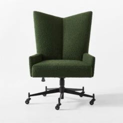 Bowtie Green Boucle Office Chair Model 3002 -Optimal Furniture Store BowtieMd3002BclOfcChairSOSSF21