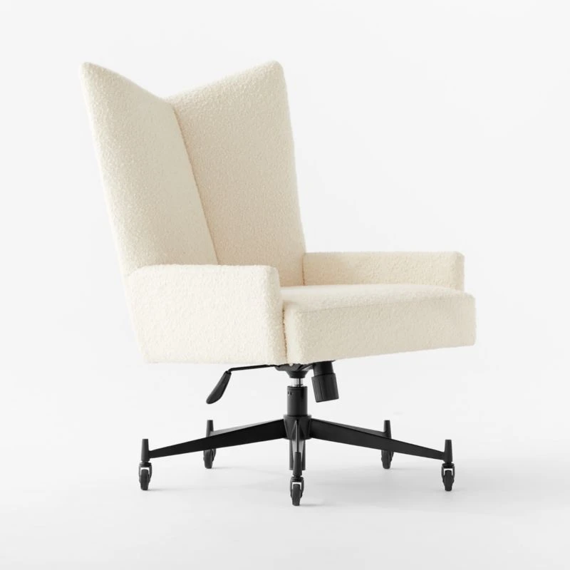 Bowtie Cream Boucle Office Chair Model 3002 3 Bowtie Cream Boucle Office Chair Model 3002 - Image 3