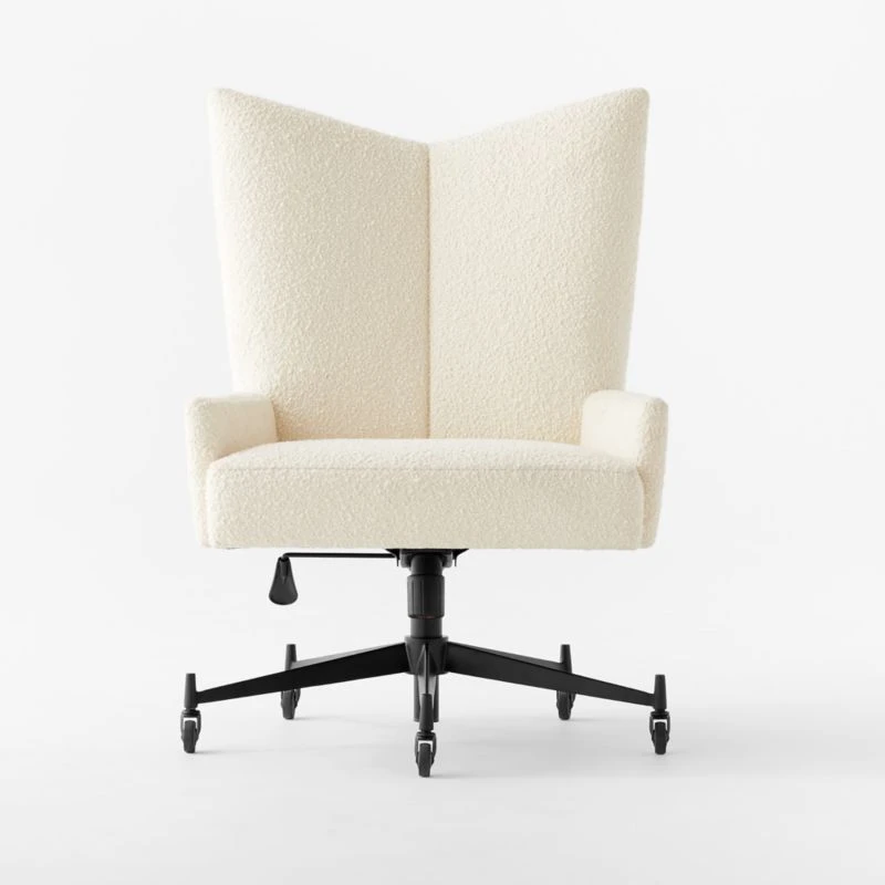 Bowtie Cream Boucle Office Chair Model 3002 2 Bowtie Cream Boucle Office Chair Model 3002 - Image 2