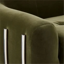 Brace Green Velvet Tufted Sofa -Optimal Furniture Store BraceGreenMinkSofaAVSSF22