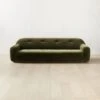 Brace Green Velvet Tufted Sofa