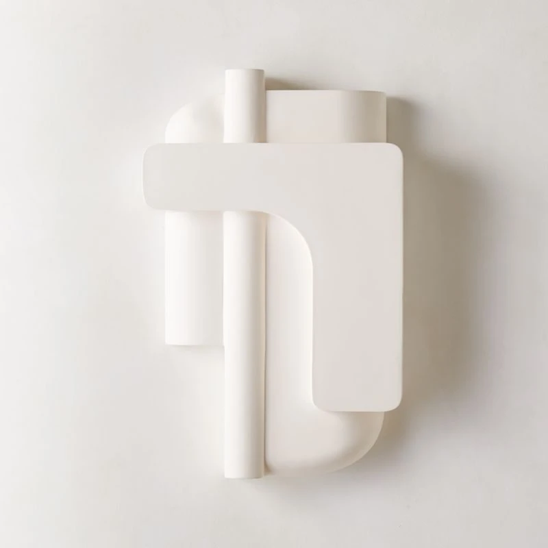 Brazilian White Concrete Wall Decor Panel II 1 Brazilian White Concrete Wall Decor Panel II