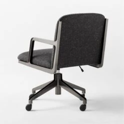 Brecha Grey Upholstered Office Chair -Optimal Furniture Store BrechaGreyChair3QBSSS23