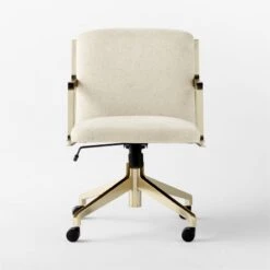 Brecha Ivory Upholstered Office Chair -Optimal Furniture Store BrechaIvoryChairSOSSS23