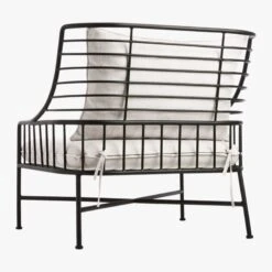 Breton Black Metal Outdoor Chair -Optimal Furniture Store BretonChair3QBS17