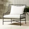 Breton Black Metal Outdoor Chair
