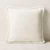 Brye White Velvet Throw Pillow With Down-Alternative Insert 20''