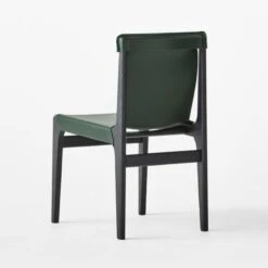 Burano Green Leather Sling Chair Set Of 4 -Optimal Furniture Store BuranoLthrChairGreen3QBSSF22