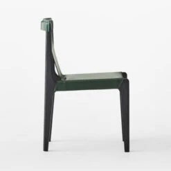 Burano Green Leather Sling Chair -Optimal Furniture Store BuranoLthrChairGreenSDSSF22 1