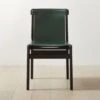 Burano Green Leather Sling Chair