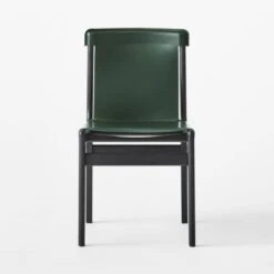 Burano Green Leather Sling Chair -Optimal Furniture Store BuranoLthrChairGreenSOSSF22 1