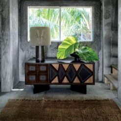 Ramble Tall Dark Brown Ceramic Table Lamp With Jute Shade 7 Ramble Tall Dark Brown Ceramic Table Lamp With Jute Shade -Optimal Furniture Store CB2FA21 KD 2B 0110 OC21 1x1