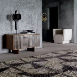 Ramble Black/Natural Area Rug 8'x10' -Optimal Furniture Store CB2FA21 KD 6A 1028 OC21 1x1 1