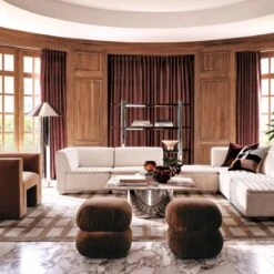 Gigi Polished Stainless Steel Floor Lamp -Optimal Furniture Store CB2FA22 03A Hero 2