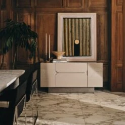 Freya Brass Double Taper Candle Holder -Optimal Furniture Store CB2FA22 05E V1