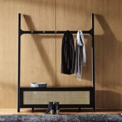 Keen Hand-Knotted Viscose Black Area Rug 5'x8' -Optimal Furniture Store CB2FA22 33B Hero 1