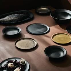 Sculpt Black Dinner Plate -Optimal Furniture Store CB2FA22 41H 050 V1