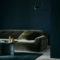 Brace Green Velvet Tufted Sofa -Optimal Furniture Store CB2FA22 44A hero