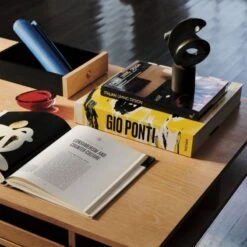 Portofino Cerused White Oak Wood Desk -Optimal Furniture Store CB2FA22 FR 09B Hero