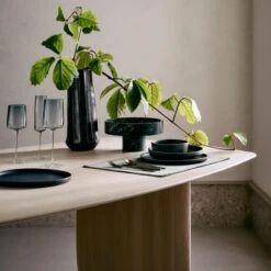 Juliet Midnight Blue White Wine Glass Set Of 6 -Optimal Furniture Store CB2FA23 14A hero 1