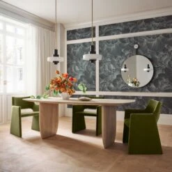 Mercury Green Marble Pendant Light -Optimal Furniture Store CB2FA23 14B V4