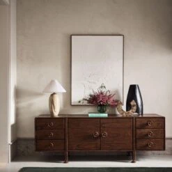 Coco Round Forest Green Glass Hurricane Candle Holder Small -Optimal Furniture Store CB2FA23 16B hero