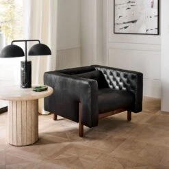 Domes Black Marble Table Lamp -Optimal Furniture Store CB2FA23 50A hero