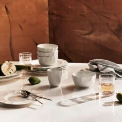 Aerial Blue European Flax Linen Napkin -Optimal Furniture Store CB2FA23 BID 03 V1 3