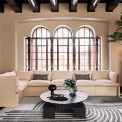 Coco Ribbed Glass Dark Grey Hurricane Candle Holder Small 9 Coco Ribbed Glass Dark Grey Hurricane Candle Holder Small -Optimal Furniture Store CB2FA23 BID 05 V3