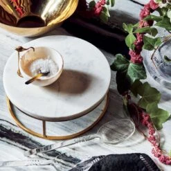 Miles Marble Serving Bowl -Optimal Furniture Store CB2HOL21 14B heroOC21 1x1