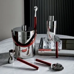 Griffith Stainless Steel Cocktail Shaker -Optimal Furniture Store CB2HOL21 19A heroOC21 1x1 1