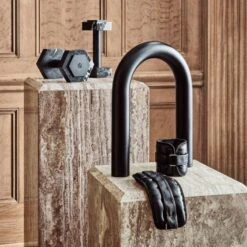 Black Marble 5-Lb Dumbbell 5 Black Marble 5-Lb Dumbbell -Optimal Furniture Store CB2HOL22 07B hero 2