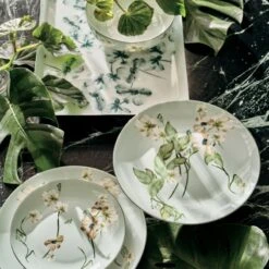 In Bloom Rectangular Floral Serving Tray -Optimal Furniture Store CB2SP22 27C hero