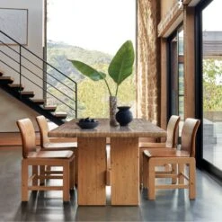 Falls Leather Dining Chair -Optimal Furniture Store CB2SP22 LF 7D hero