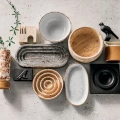 Descanso Stoneware Bowl -Optimal Furniture Store CB2SP22 LF PR 07A 054 hero 2