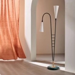 Caro Black Metal Floor Lamp -Optimal Furniture Store CB2SP23 10H 1
