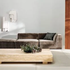 Brazilian White Concrete Wall Decor Panels Set Of 2 -Optimal Furniture Store CB2SP23 PR 05A V1