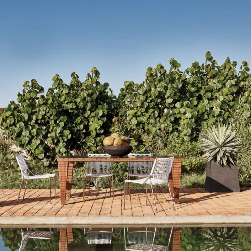 Trepp Teak Outdoor Dining Table 2 Trepp Teak Outdoor Dining Table - Image 2