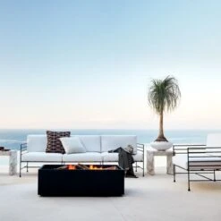 Rectangular Metal Fire Pit -Optimal Furniture Store CB2SU23 10B V1 RET 2