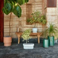 Efrem Terracotta Outdoor Planter Small -Optimal Furniture Store CB2SU23 16C V1 RET