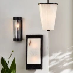 Ciel Textured Glass Wall Sconce Light -Optimal Furniture Store CB2SU23 RC PR 009 Hero