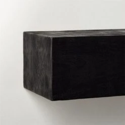 Caia Black Mantel Shelf 60" -Optimal Furniture Store CaiaBlkMantelLedge48inAV3SHS21