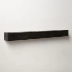 Caia Black Mantel Shelf 60" -Optimal Furniture Store CaiaBlkMantelLedge60inAV2SHS21