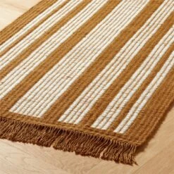 Calia Copper And White Striped Runner Rug 2.5'x8' -Optimal Furniture Store CaliaStpCpNWtRunner2p5x8AVSHF22